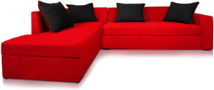 Dolphin Fabric 3 + 2 BRED-Black Sofa Set