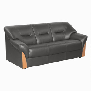 Godrej Interio PARTO PLUS 3ST IN S1N LTH BLA Leatherette 3 Seater