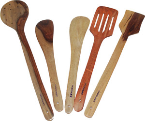 Indoart Antique Wooden Spoon Wooden Ladle