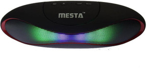 Mesta mini-1.0 Bluetooth speaker With Led Light Red Portable Bluetooth Laptop/Desktop Speaker