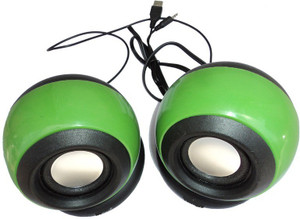 Ad Net Usb 2.0 Wired Mini (Green 2.0 Channel) Portable Laptop/Desktop Speaker