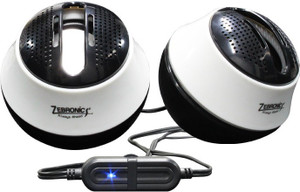 Zebronics Drum White Portable Laptop/Desktop Speaker