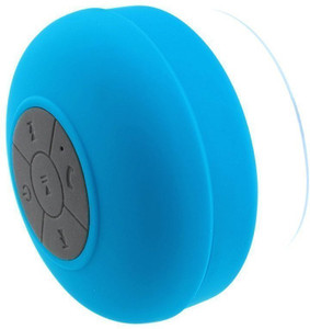 Mobile ATC Mini Portable Waterproof Bluetooth Wireless Stereo Shower Speakers with Suction Cup for All Devices with Bluetooth Capability + Siri Compatible / with Built-in Mic Powerful Handsfree Speakerphone (Blue Portable Bluetooth Mobile/Tablet Speaker