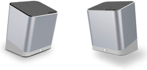 TRENDWOO TWINS Silver Bluetooth Portable Bluetooth Mobile/Tablet Speaker