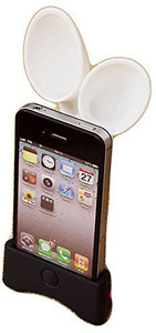 Shrih Unique Rabbit Silicone Horn Portable Mobile/Tablet Speaker
