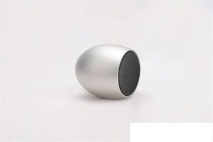Saturn Retail Mini Aluminium Alloy Metal Egg Speaker Wireless Bluetooth Protable Easy to carry Speaker For Samsung iPhone Tablet PC (Silver) Portable Bluetooth Mobile/Tablet Speaker