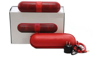 Finger's Limited Edition Pill Big Sound Box Red Portable Bluetooth Mobile/Tablet Speaker