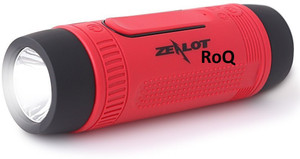 ROQ Zealot S1 Sports Music With LED Flash Light 4000mAh Power Bank USB TF Card Aux Support Waterproof Wireless With Mic Portable Bluetooth Mobile/Tablet Speaker