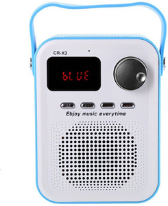 Pinglo CR - X3 FM Radio Wireless Bluetooth Speaker with TF Card (Blue) Portable Bluetooth Mobile/Tablet Speaker