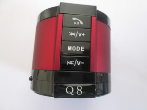 Anwyn Bluetooth Speaker With Mic - Aw/Ew-Bsq8/ 101 - Red Portable Bluetooth Mobile/Tablet Speaker