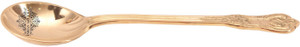 IndianArtVilla Brass Designer Ladle Spoon Brass Serving Spoon