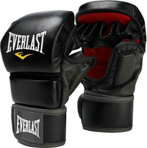 Everlast Prime Mma Boxing Gloves (L, Black, Red)