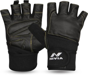 Nivia Venom Gym & Fitness Gloves (S, Black)