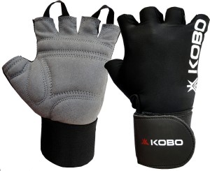 Kobo Weight Lifting with wrist support Gym & Fitness Gloves (L, Assorted)