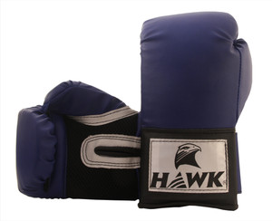 HAWK 8oz Boxing Gloves (M, Blue)