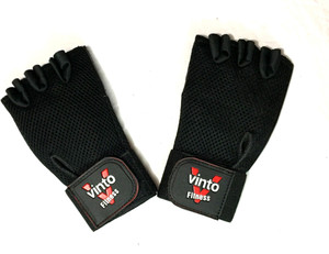 Vinto Blackhawk Hell Storm Gym & Fitness Gloves (Free Size, Black)