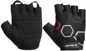Vector X VX-300 Gym & Fitness Gloves (M, Black)