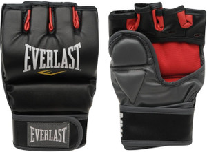 Everlast Grappling Training Boxing Gloves (S, Black, Red)