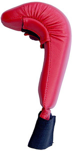 Fighter Synthetic Open Sparring Karate Martial Art Gloves (Free Size, Red)