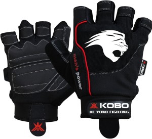 Kobo Gel Gym & Fitness Gloves (XL, Black)