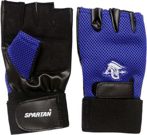 Spartan Top Gym & Fitness Gloves (L, Blue, Black)