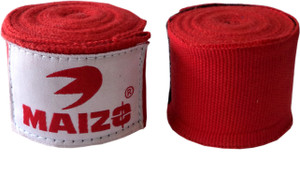 Maizo Stretchable 108 Inches Hand wraps RED Boxing Gloves (M, Red)