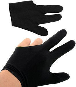 CUE POINT GLOVE Billiard Gloves (Free Size, Black)