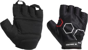 Vector X VX-300 Gym & Fitness Gloves (XL, Black)