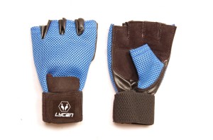 Lycan Active Gym & Fitness Gloves (Free Size, Blue)