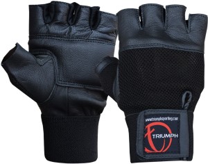 Triumph Power Gym & Fitness Gloves (XL, Black)