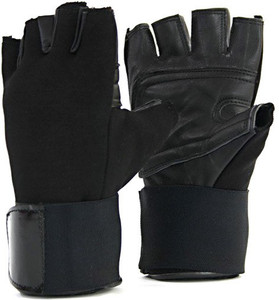 Krazy Fitness Club Gym & Fitness Gloves (Free Size, Black)