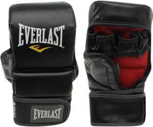 Everlast Striking Training Boxing Gloves (M, Black, Red)