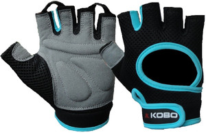Kobo Weight Lifting (Imported) Gym & Fitness Gloves (L, Assorted)