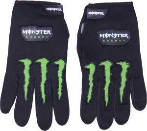 Monster Monster Riding Gloves (Free Size, Black)