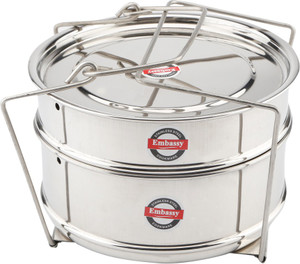 Embassy Cooker Separator Set Suitable For Hawkins Inner Lid Cooker Stainless Steel Steamer