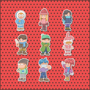 DeStudio Small Mobile, Fridge & Laptop Stickers Sticker