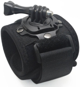 Mobilegear Wrist Mount with Screw & 360 Degree Rotation for Yi, SJCAM & GoPro HD Hero Action Cameras Strap