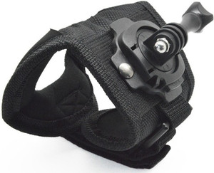 Axcess 360 Degree Rotation Glove style Wrist Hand Band Mount For GoPro Hero 4 3+ 3 2 SJCAM SJ4000 Strap