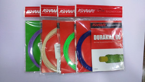 ASHAWAY DURAKILL 66 (Assorted Color pack of 4 strings) 0.66mm Badminton String - 10 m