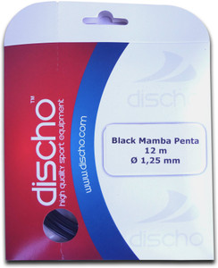Discho Black Mamba Penta 1.25mm - Single Set 1.25mm Tennis String - 12 m