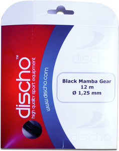 Discho Black Mamba Gear 1.25mm - Single Set 1.25mm Tennis String - 12 m