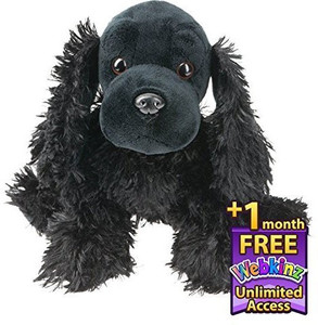 Webkinz Black Cocker Spaniel + 1 Month Free Unlimited Access To Com