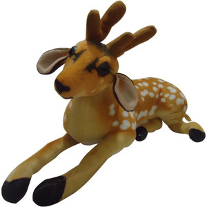 Taringo24h Deer Yellow & Brown Tail With White Polka - 48 cm