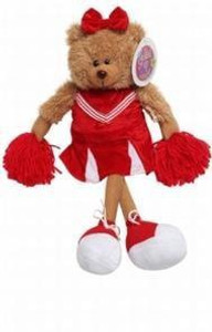 Making Believe Plush Animal Party Favor Cheerleader Teddy Bear