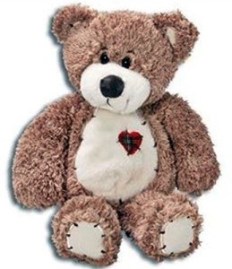 K&G Tender Teddy Bear Tan/ Patchwork Heart/S First And Main