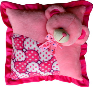 Funtastik Pink Smart Teddy Cushion - 37.5 cm
