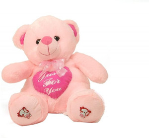 DealBindaas Valentine Stuff Toy Teddy Bear Sitting Showing Heart - 25 Cms