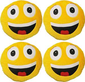 Gold Dust VKI4x7 Smiley Emoticon Decorative Cushion - 15 inch