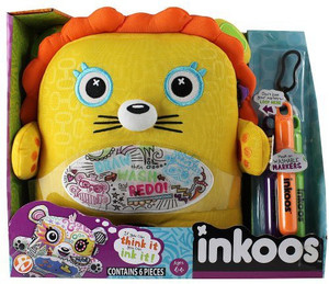 Inkoos Yellow Orange Lion Washable Plush