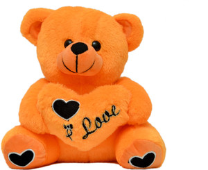 Vpra Mart Orange Love teddy Bear - 25 cm